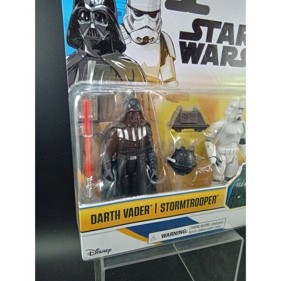 Star Wars Darth Vader & Stormtrooper 4-Inch Action Figure Interrogation Pack - Picture 4 of 8